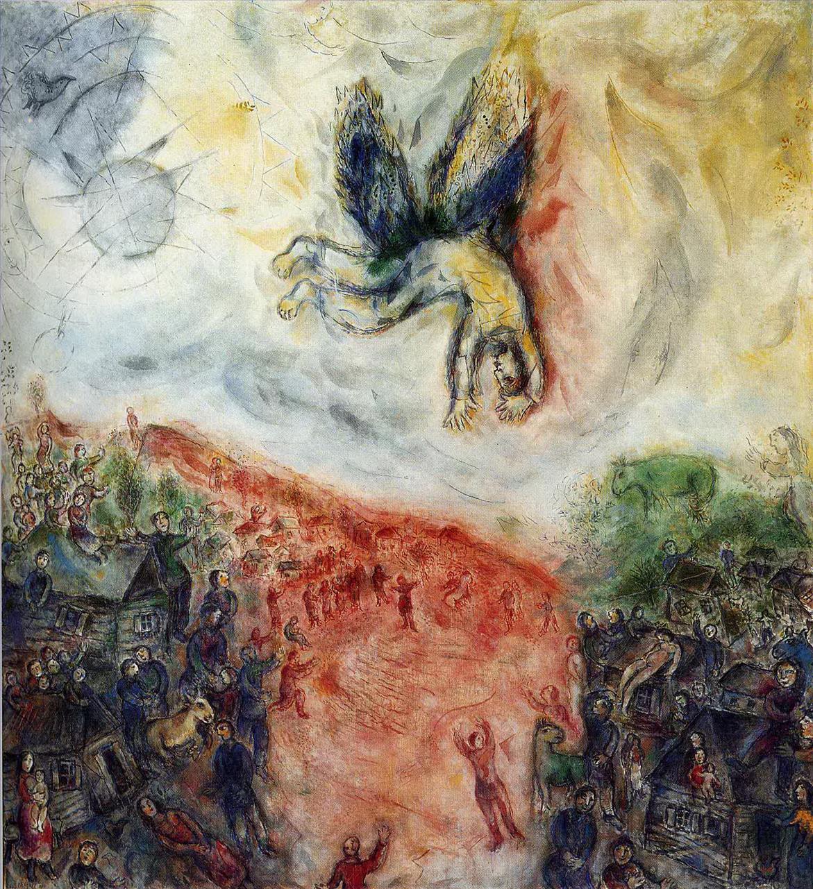 La caída de Ícaro contemporáneo Marc Chagall Pintura al óleo